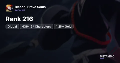 Global Rank 216 | 436x 6* Characters | 1.2K+ Gold