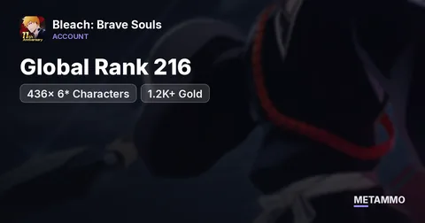 Global Rank 216 | 436x 6* Characters | 1.2K+ Gold