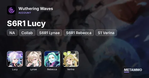 NA | S6R1 Lucy (Collab) | S6R1 Lynae | S6R1 Rebecca | S1 Verina