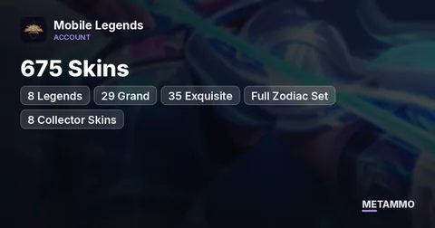 675 Skins | 8 Legends | 29 Grand + 35 Exquisite | Full Zodiac Set | 8 Collector Skins
