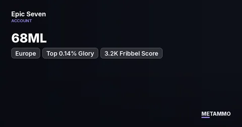EU 68ML | Top 0.14% Glory | 3.2K Fribbel Score