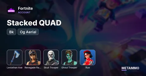 Stacked QUAD + Bk + Levi Axe + Rue | OR Rene | OG Skull | Og Ghoul | Og Aerial