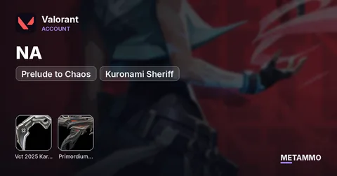 NA | VCT 2025 Karambit + Prelude to Chaos | Primordium Vandal | Kuronami Sheriff