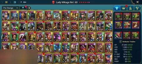 5 Mythics | Lady Mikage + Karnage | Great Hall 222 | 1-Key UNM | 255M Chimera | 100+ Lv60 - Raid: Shadow Legends account screenshot 2