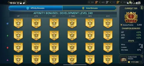Level 100 | 20M Power | UNM Demon Lord 1-Key | Gold Arena - Raid: Shadow Legends account screenshot 1
