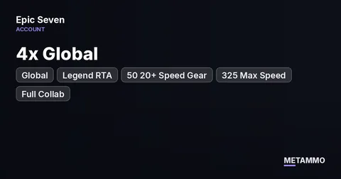 Global | Legend RTA | 4x Global | 50 20+ Speed Gear | 325 Max Speed | Full Collab