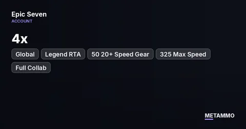 Global | Legend RTA | 4x Global | 50 20+ Speed Gear | 325 Max Speed | Full Collab