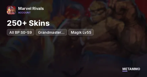 250+ Skins | All BP S0-S9 | Grandmaster S1/S2/S2.5/S6/S6.5/S7/S7.5/S9.5 | Magik Lv55