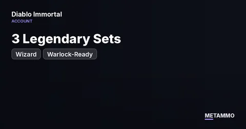 Wizard | 3 Legendary Sets | Warlock-Ready