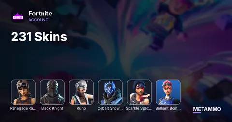 231 Skins | OG Renegade Raider | Black Knight | Brilliant Bomber | Indigo Kuno | Cobalt Snowfoot | Sparkle Specialist