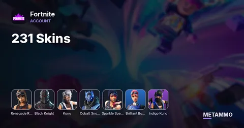 231 Skins | OG Renegade Raider | Black Knight | Brilliant Bomber | Indigo Kuno | Cobalt Snowfoot | Sparkle Specialist