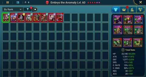 8 Mythicals | Galathir Titus Niamhe Predator | 27M Power | 274 Legendaries + 34 Void | Clash Ready - Raid: Shadow Legends account screenshot 2