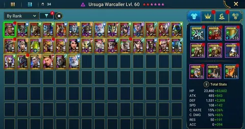 8 Mythicals | Galathir Titus Niamhe Predator | 27M Power | 274 Legendaries + 34 Void | Clash Ready - Raid: Shadow Legends account screenshot 3
