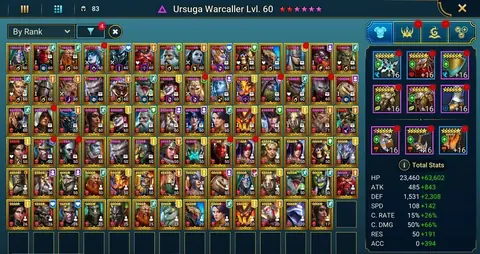 8 Mythicals | Galathir Titus Niamhe Predator | 27M Power | 274 Legendaries + 34 Void | Clash Ready - Raid: Shadow Legends account screenshot 4
