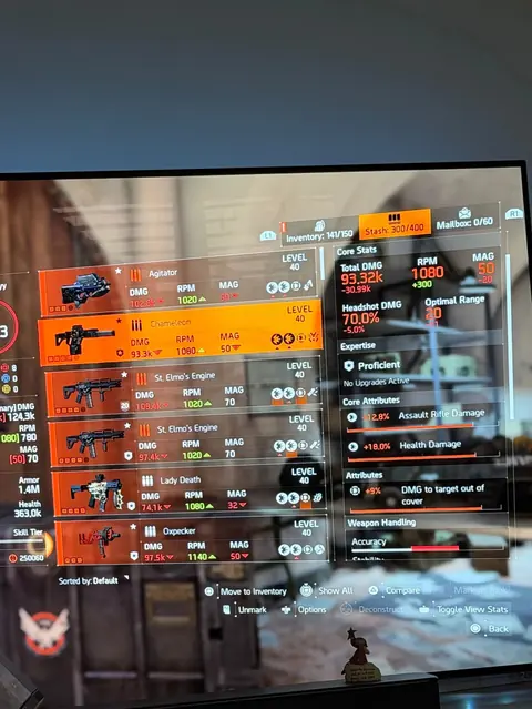PS4/5 | 2600 SHD | Expertise 30 | Prototype Builds - The Division 2 account screenshot 1