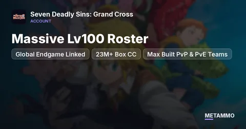 Global Endgame Linked | 23M+ Box CC | Massive Lv100 Roster | Max Built PvP & PvE Teams