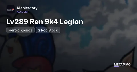 Lv289 Ren 9k4 Legion | Heroic Kronos | 2 Rod Block