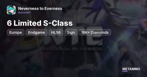 EU | Endgame | HL56 | 6 Limited S-Class + Sign | 16K+ Diamonds | Multiple Dupes