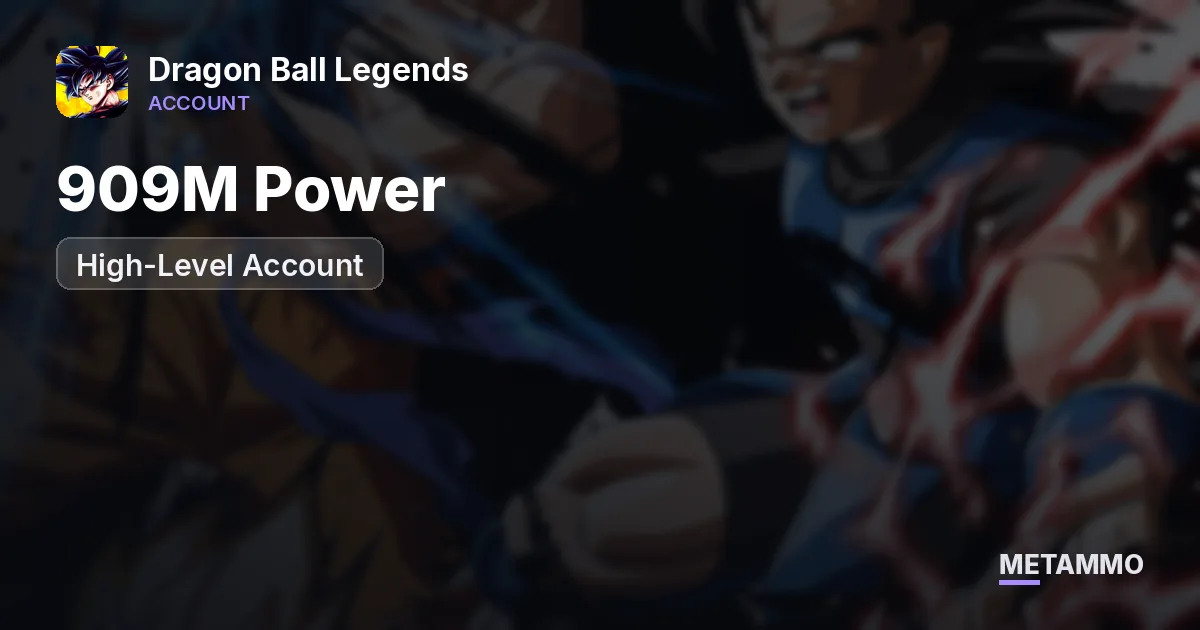 909M Power | High-Level Account - Dragon Ball Legends account summary