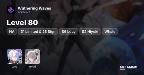 Level 80 NA | 31 Limited & 28 Sign | S6 Lucy, S2 Hiyuki | Whale