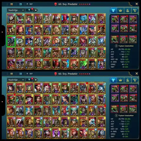 55.2PP Level 29 | 519 Legendaries | Tekton Solanar | 472 Speed Krix - Raid: Shadow Legends account screenshot 2
