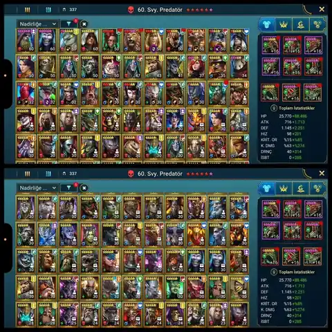 55.2PP Level 29 | 519 Legendaries | Tekton Solanar | 472 Speed Krix - Raid: Shadow Legends account screenshot 4