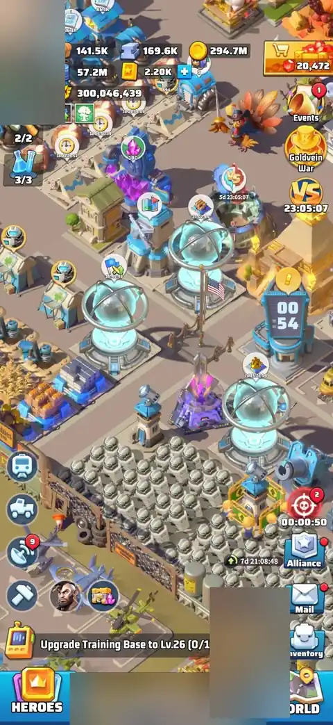 HQ35 Max | 300M Power | VIP14 | 20 UR Heroes | Drone 164 - Last War: Survival account screenshot 1