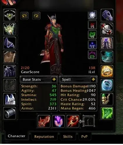 Spineshatter - Blood Elf Mage 70 - 2103 GS BiS - Herbalism 375 / Mining 375 - World of Warcraft: Classic account screenshot 1