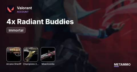 Arcane Sheriff 1.0 | Champs 21/22 | VCT Lock-In | 4x Radiant Buddies | Immortal