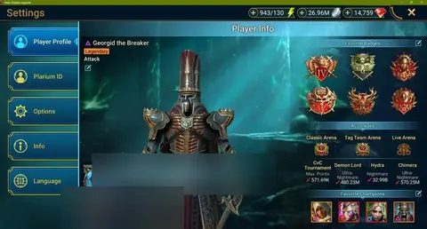 45K Power | 17 Mythicals | Galathir, Siegfrund, Joan, Gharol, Bayek | Amazing Roster - Raid: Shadow Legends account screenshot 2