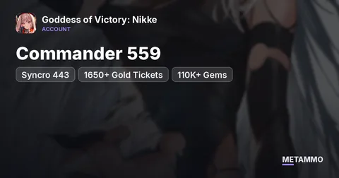 Commander 559 | Syncro 443 | 1650+ Gold Tickets | 110K+ Gems
