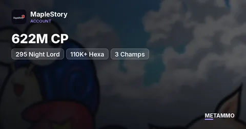295 Night Lord | 622M CP | 110K+ Hexa | 3 Champs