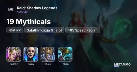 41M PP | 19 Mythicals | Galathir Krixia Gharol | 465 Speed Fabian