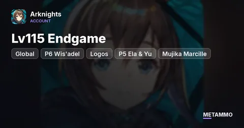 Global Lv115 Endgame | P6 Wis'adel + Logos | P5 Ela & Yu | Mujika Marcille | 61x 6-Stars | 73 Skins
