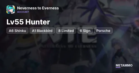 Lv55 Hunter | A6 Shinku, A1 Blackbird | 8 Limited + 6 Sign | Porsche