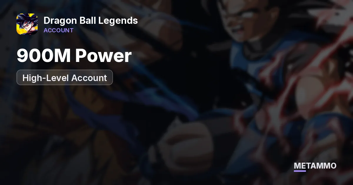 900M Power | High-Level Account - Dragon Ball Legends account summary