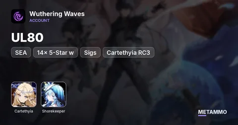 UL80 SEA | 14x 5-Star w/ Sigs | Cartethyia RC3 + Shorekeeper