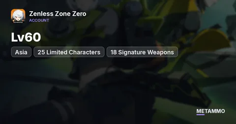 Asia Lv60 | 25 Limited Characters | 18 Signature Weapons
