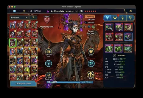 5 LD Polara Krixia Laza Gizmak Ashnar | 493 Spd Top Rune | Laza 6 Star - Raid: Shadow Legends account screenshot 3