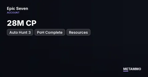 28M CP | Auto Hunt 3 | PoH Complete | Resources