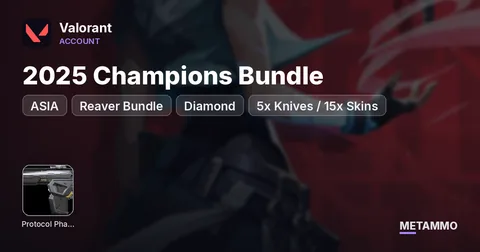 ASIA | 2025 Champions Bundle, Reaver Bundle, Protocol 781-A Bundle | Diamond | 5x Knives / 15x Skins