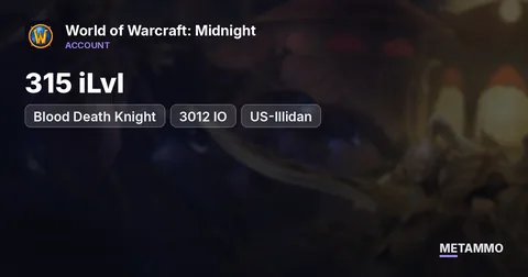 Blood Death Knight | 315 iLvl | 3012 IO | US-Illidan