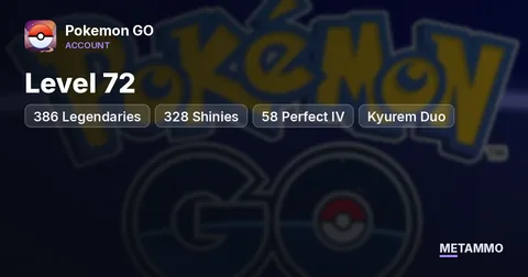 Level 72 | 386 Legendaries | 328 Shinies | 58 Perfect IV | Kyurem Duo