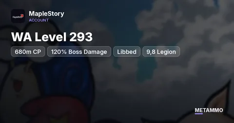 WA Level 293 | 680m CP | 120% Boss Damage | Libbed | 9,8 Legion | oge