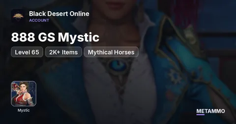 888 GS Mystic | Level 65 | 2K+ Items | Mythical Horses