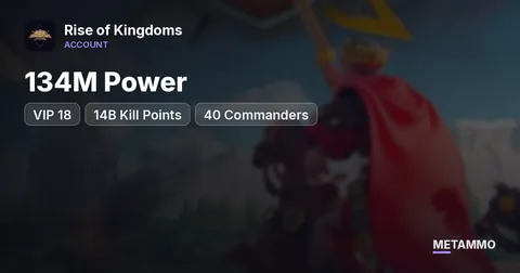 134M Power | VIP 18 | 14B Kill Points | 40 Commanders