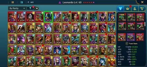 4x Mythical | Full TMNT Set | Taras Wixwell Gnut | Level 98 | 9.77M Power - Raid: Shadow Legends account screenshot 3