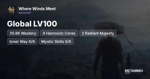 Global LV100 | 35.6K Mastery | 4 Harmonic Cores (2 Radiant Majesty) | Inner Way 6/6 | Mystic Skills 6/6 | Mythic Arena 6x 12