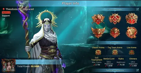 66M PP | 28 Mythics | 750+ Legos | 20 Mythic Relics - Raid: Shadow Legends account screenshot 2