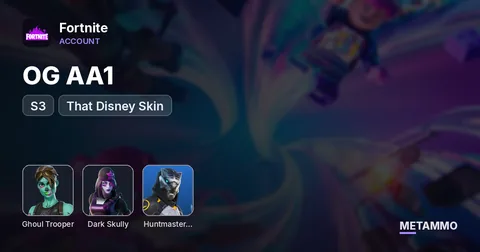 387 OG Ghoul + OG AA1 + S3 + Dark Skully + Huntmaster Saber + That Disney Skin